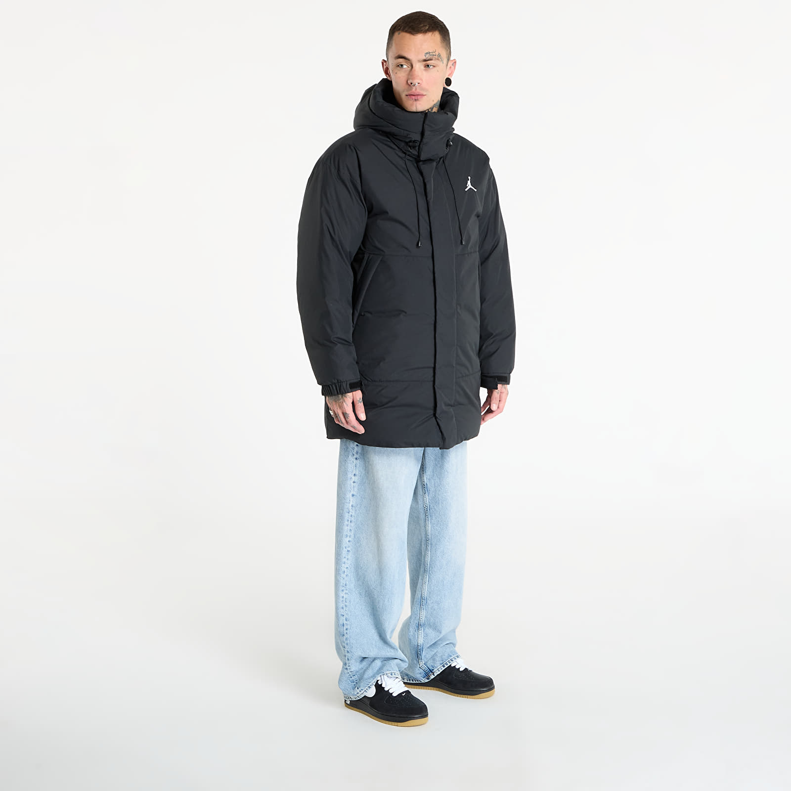 Parka plašči Jordan Flight Men's Down Parka Black/ White