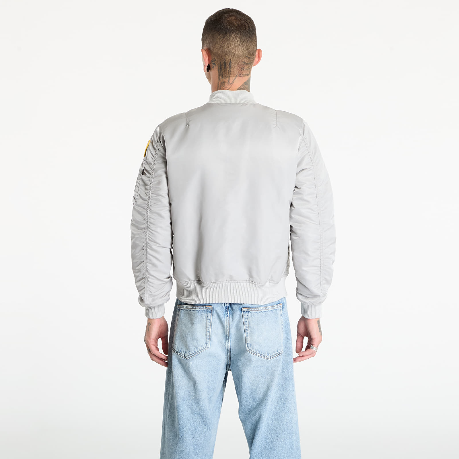 Bomber Jackets Alpha Industries MA-1 VF Vintage Fit NASA Pastel Grey
