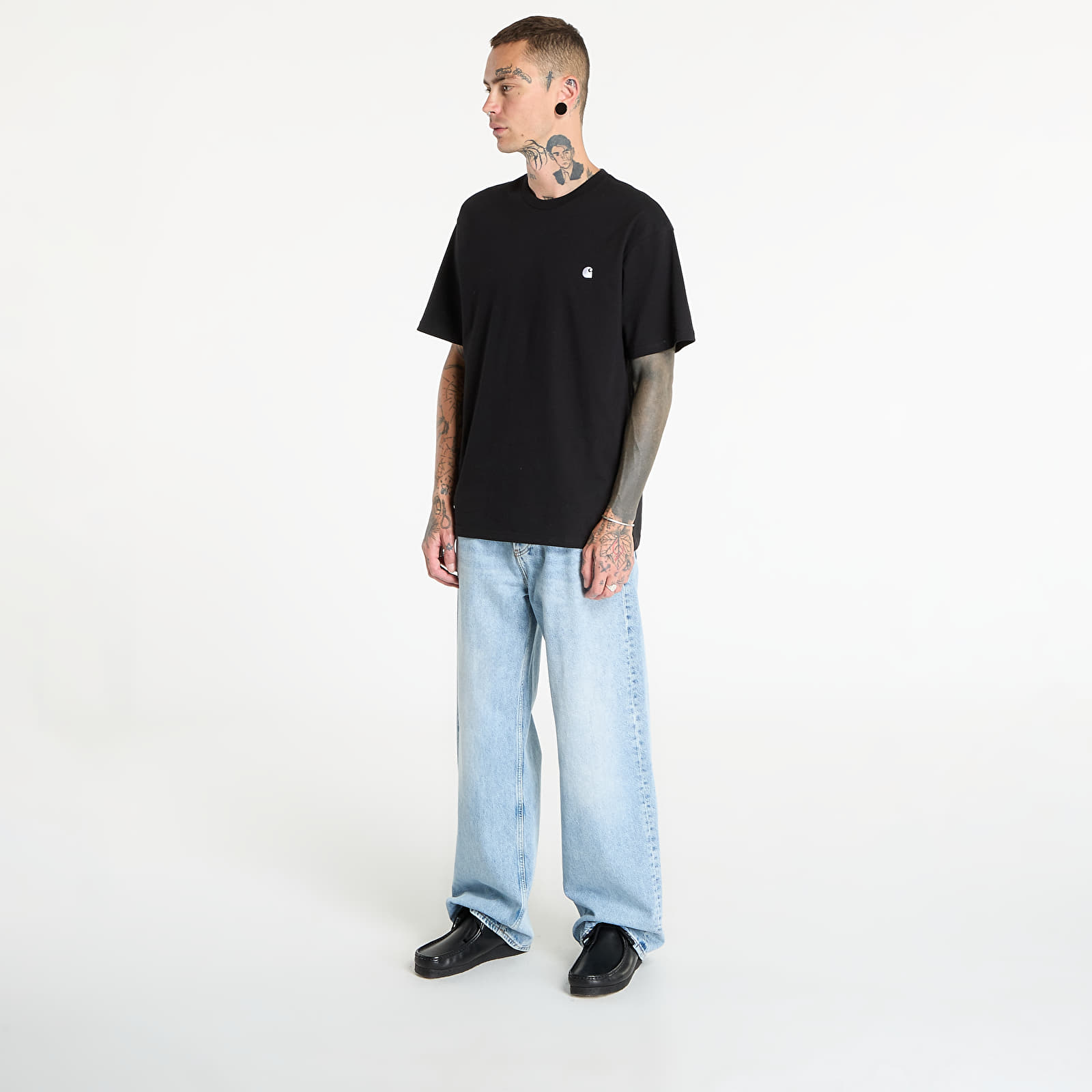 Majice T-shirt Carhartt WIP S/S Madison T-Shirt UNISEX Black/ Wax