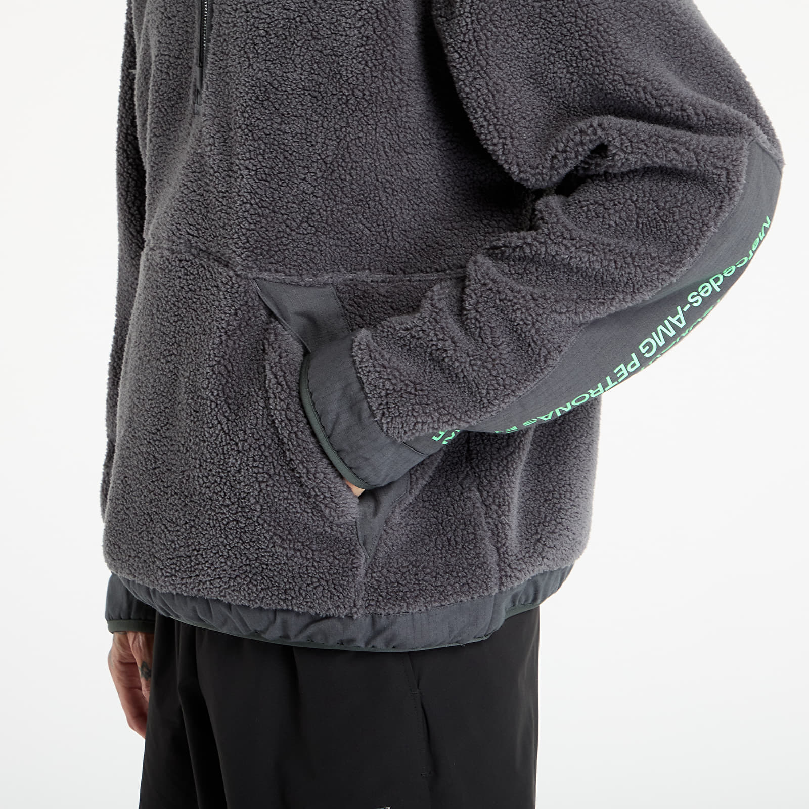Hoodies and sweatshirts adidas Mercedes - AMG Petronas Formula One Team Premium Sweat Half-Zip Fleece Dgh Solid Grey