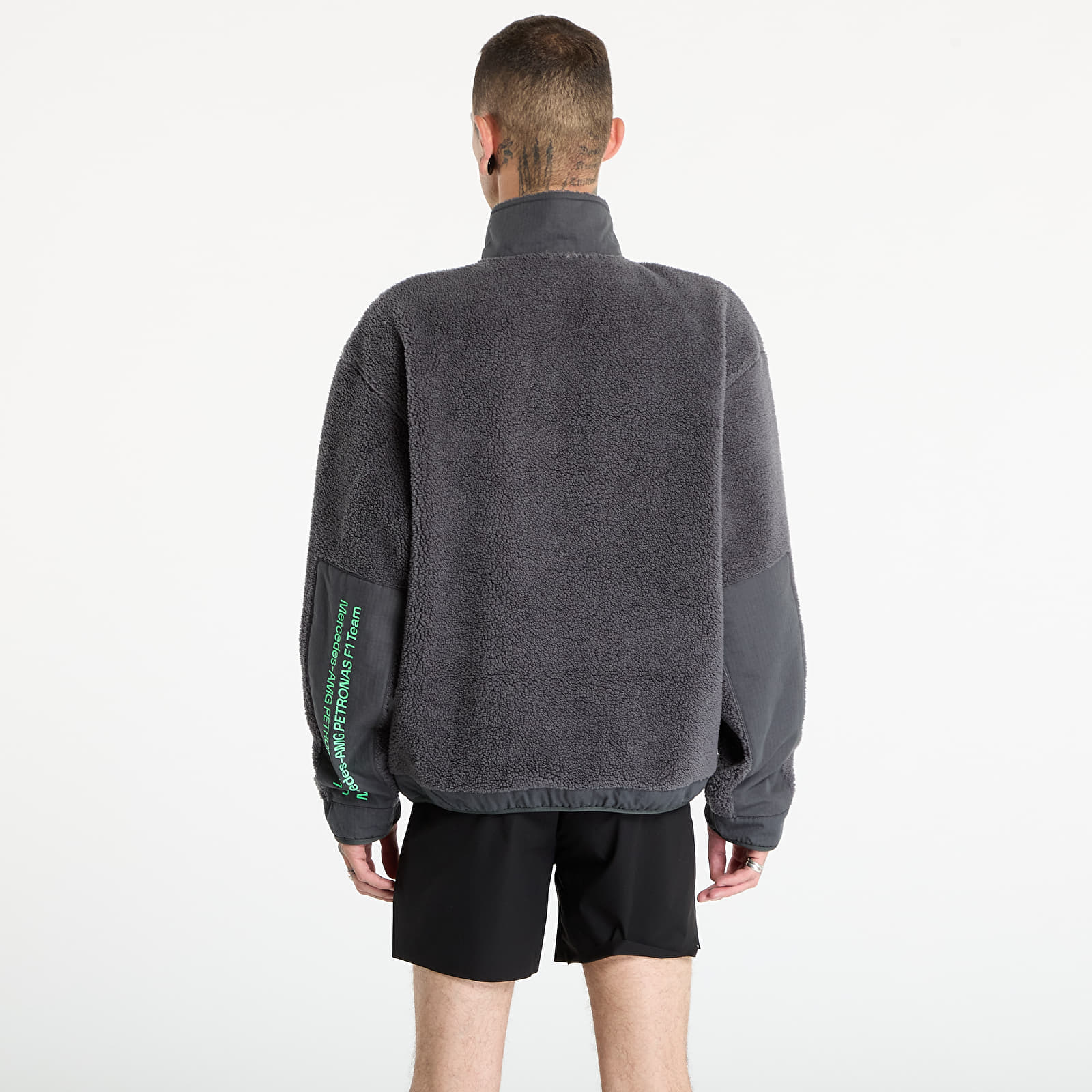 Hoodies and sweatshirts adidas Mercedes - AMG Petronas Formula One Team Premium Sweat Half-Zip Fleece Dgh Solid Grey