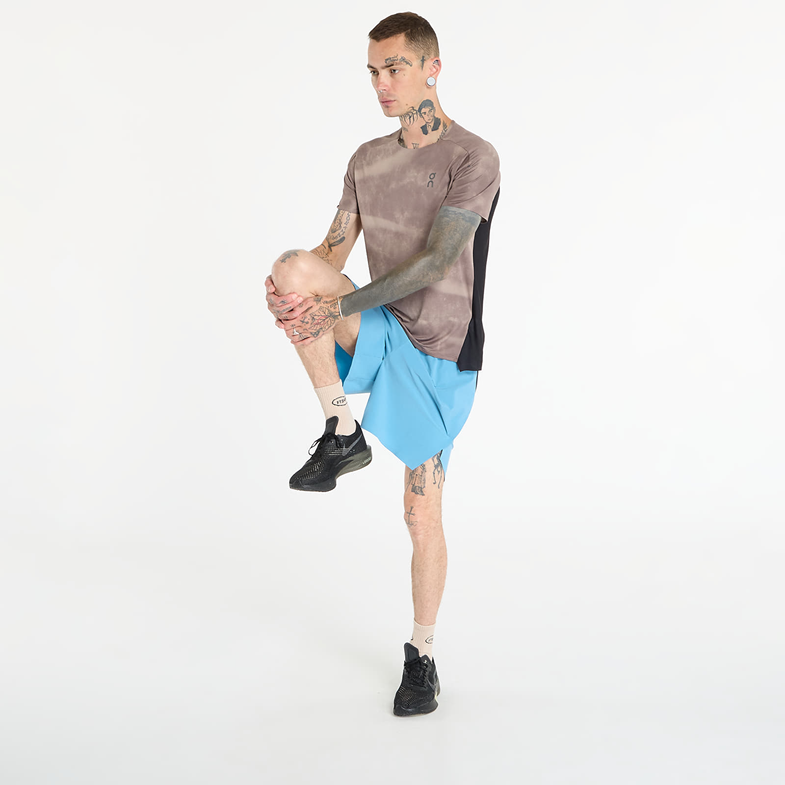 Magliette da uomo On Performance Tee AOP Cinder/ Black
