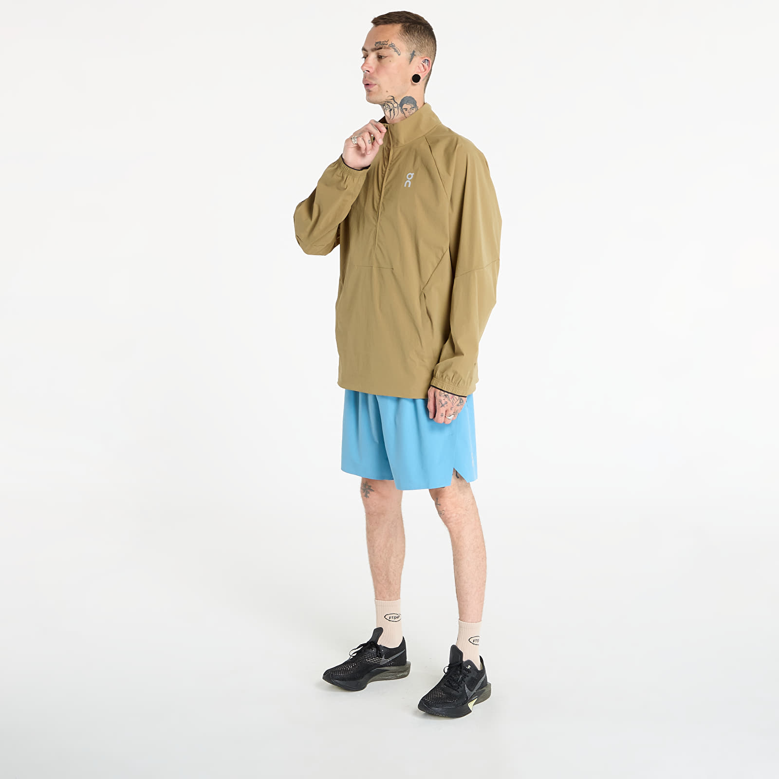 Jacken On All-Day 1/2 Zip Jacket Beige/ Khaki