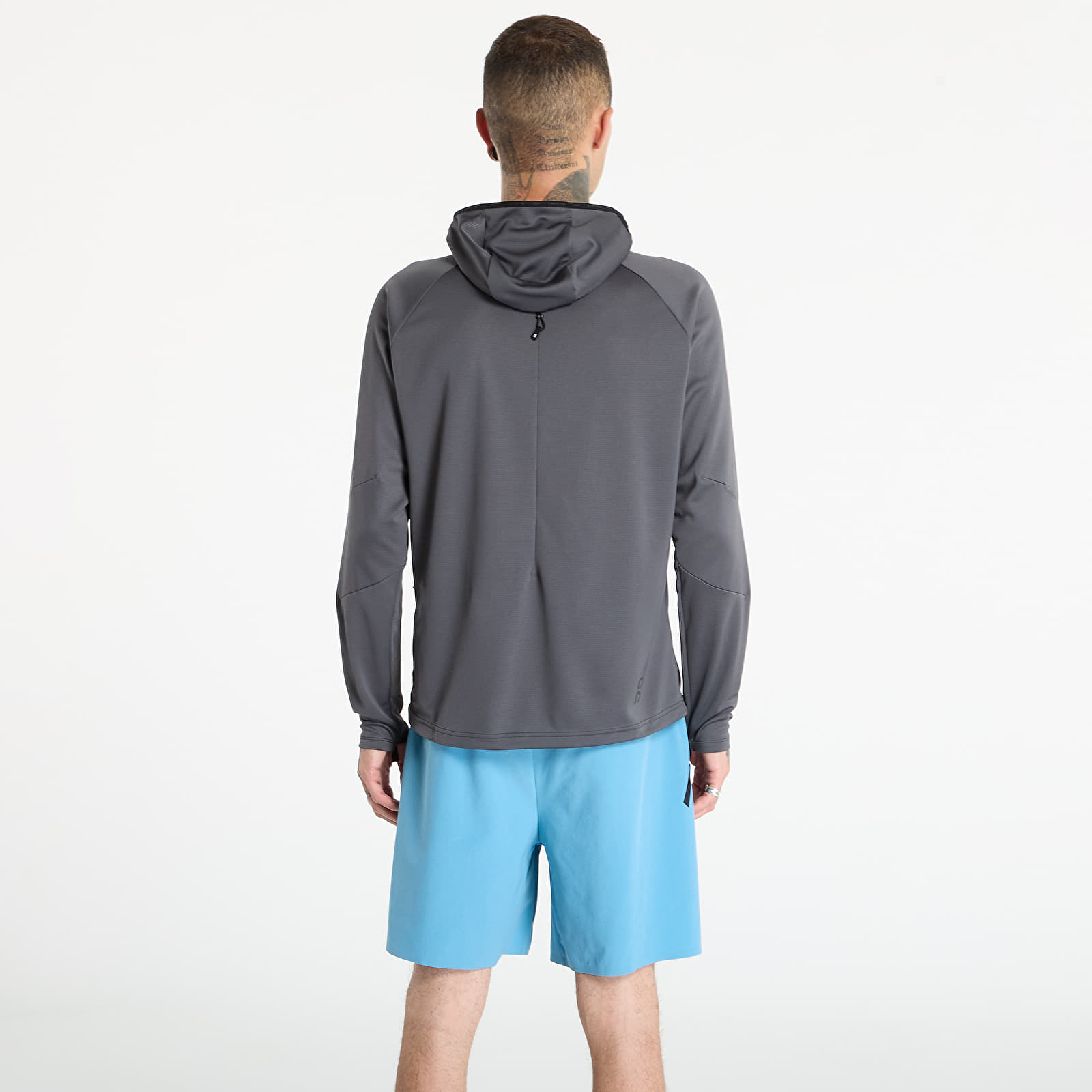 Felpe con cappuccio uomo On Climate Zip Hoodie Grey
