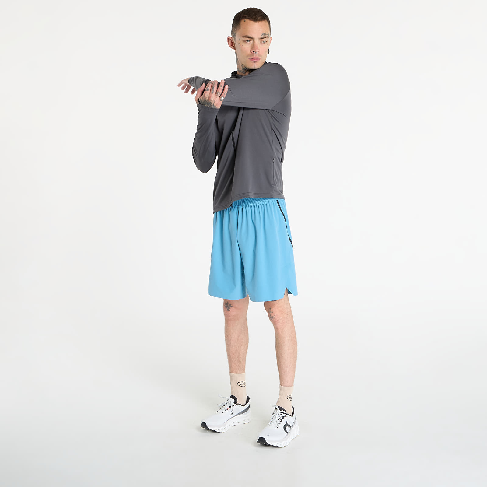 Felpe con cappuccio uomo On Climate Zip Hoodie Grey