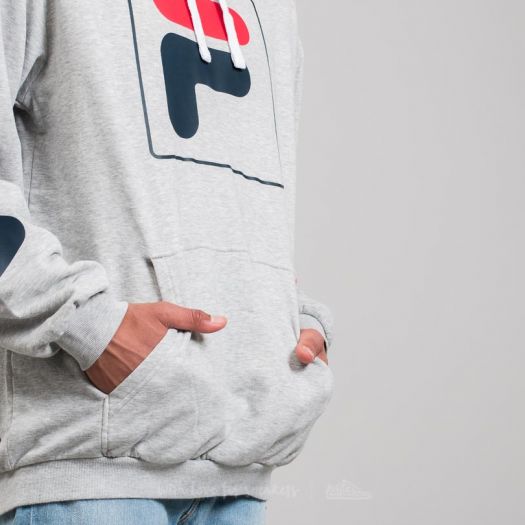 Hoodies and sweatshirts FILA Total Hood Light Grey Melange Footshop