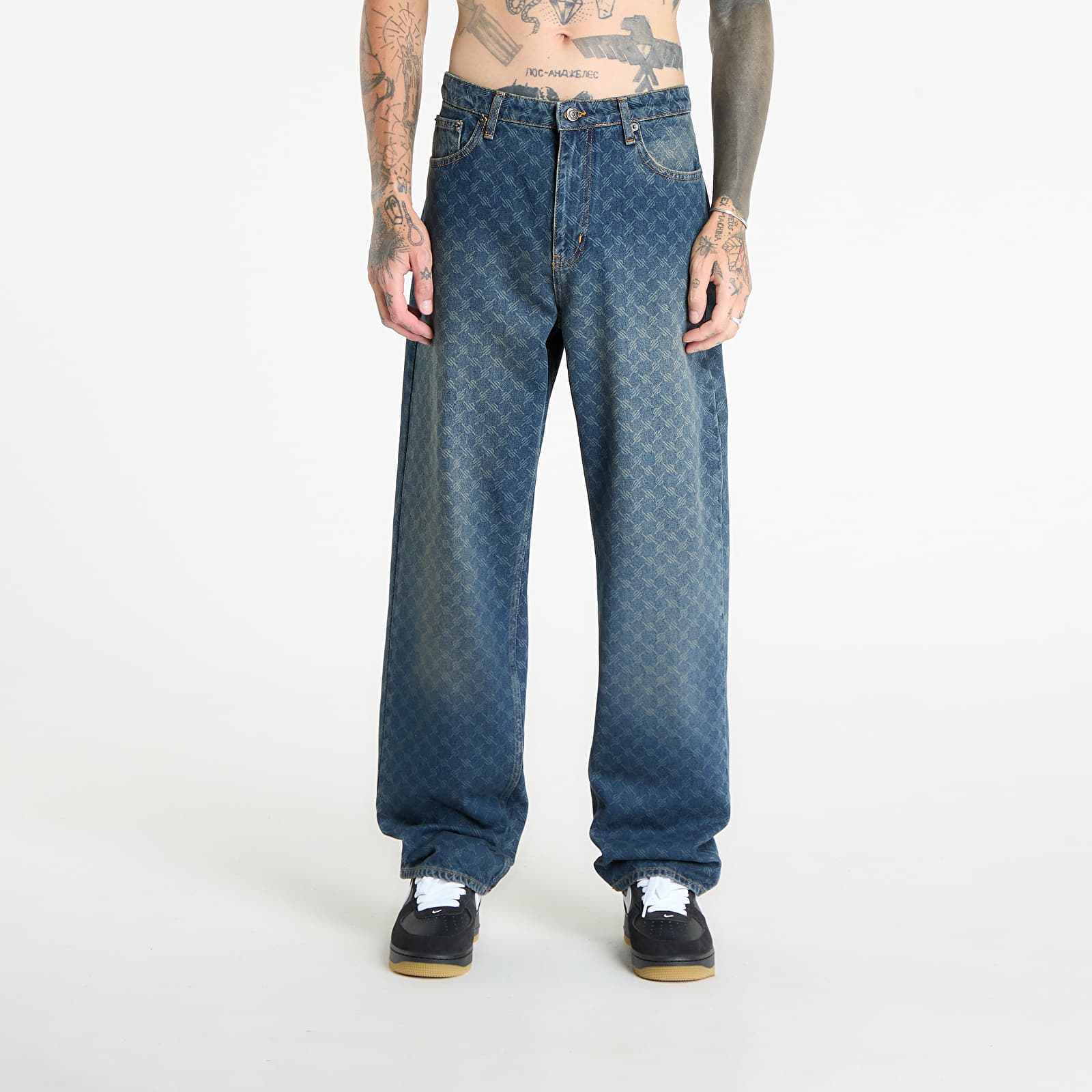 Jeans Daily Paper Amba Monogram Jeans Sand Blue