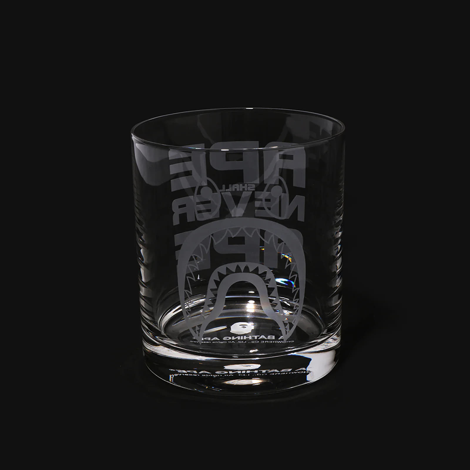 A BATHING APE Glass Cup CLR Universal