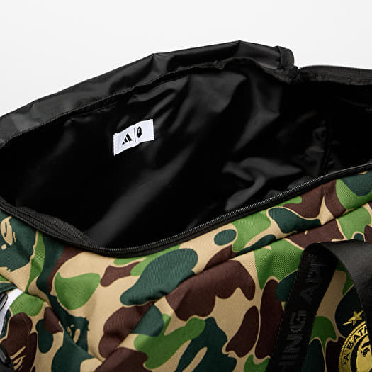 adidas BAPE DUFFLE BAG クルーグリーン Men's accessories adidas x BAPE Duffle Bag Crew Green | Footshop