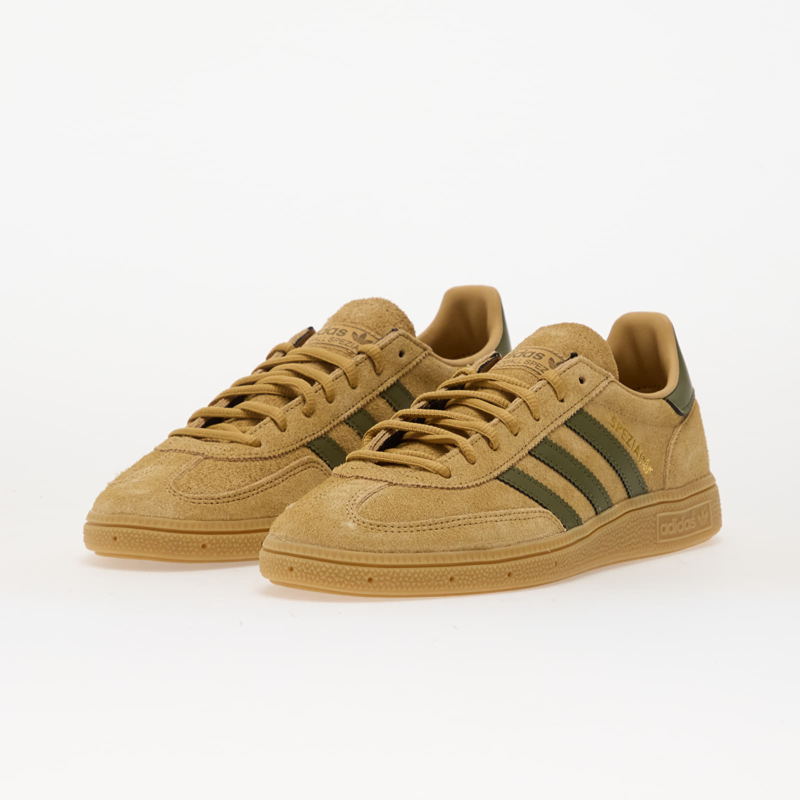 Moški čevlji adidas Handball Spezial Gold Beige/ Focus Olive/ Gum