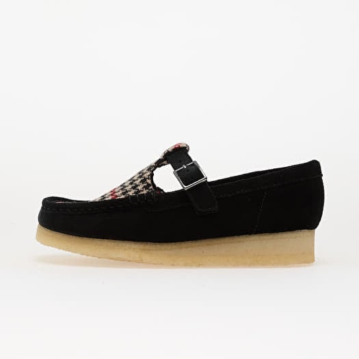 Clarks Originals Wallabee T Bar Black Tweed Comb