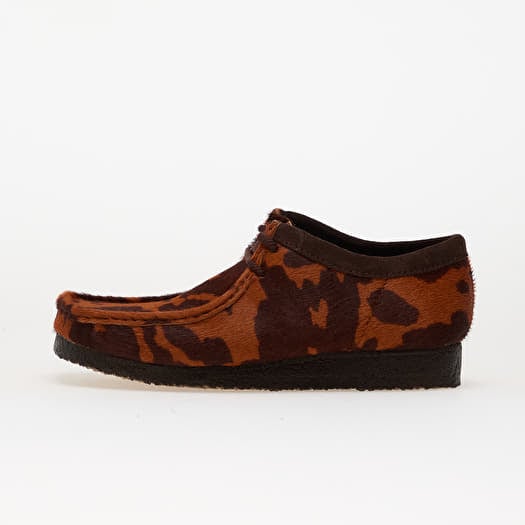 Clarks Originals Wallabee Brown Cow Print