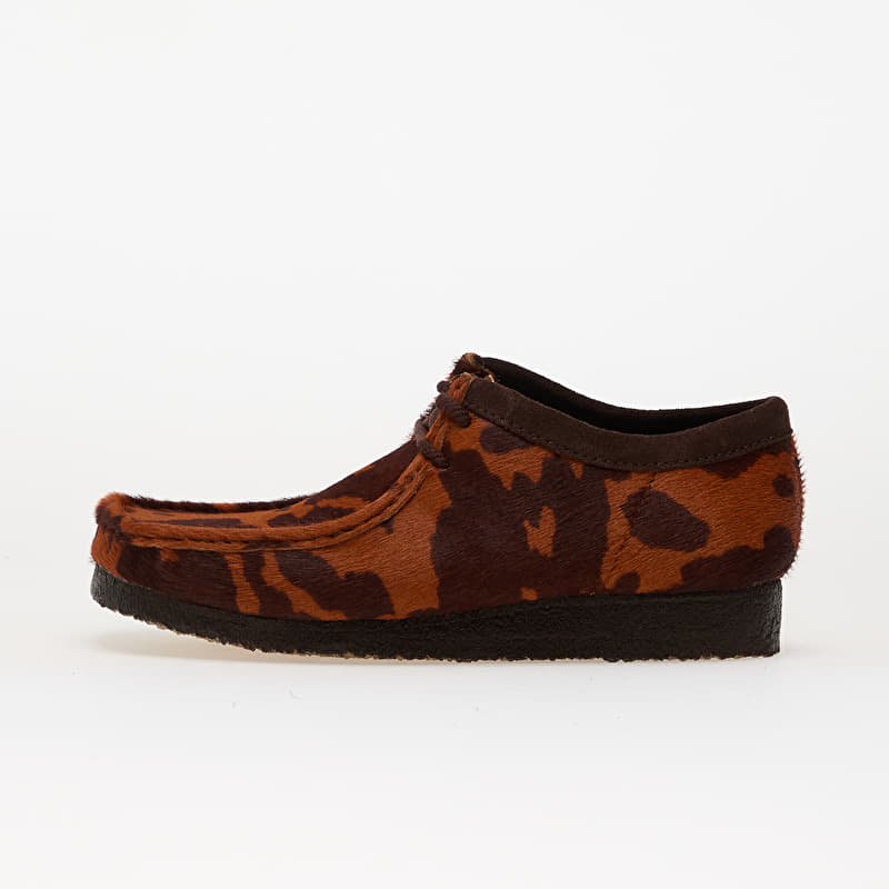 Clarks Originals Wallabee Brown Cow Print