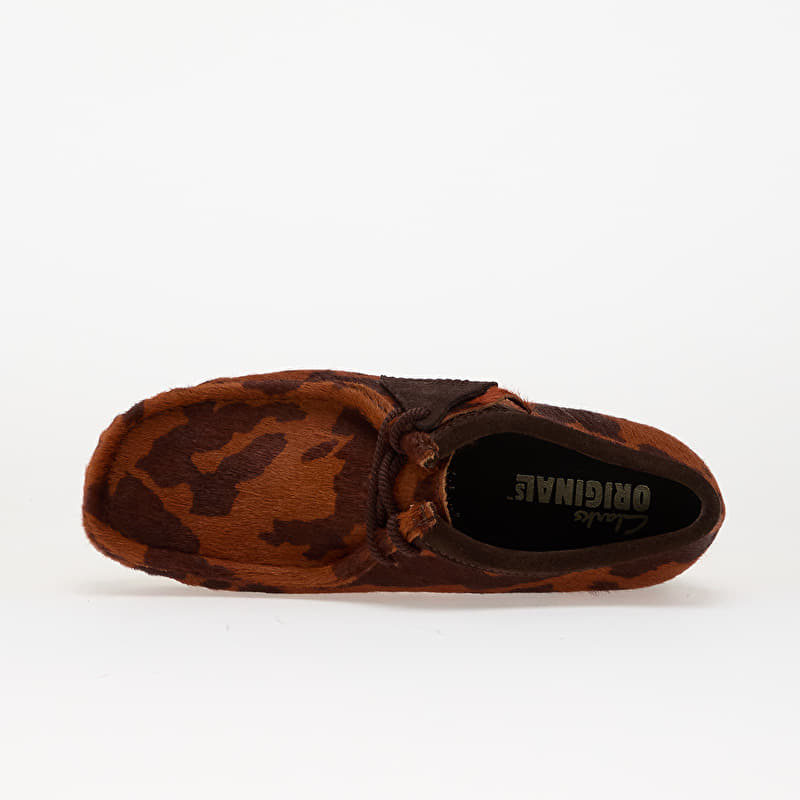 Men's shoes Clarks Originals Wallabee Brown Cow Print (261837567