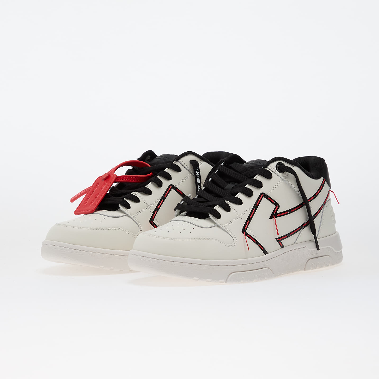 Herren Sneaker und Schuhe Off-White Ooo Printed & Stitched Arrow White/ Black