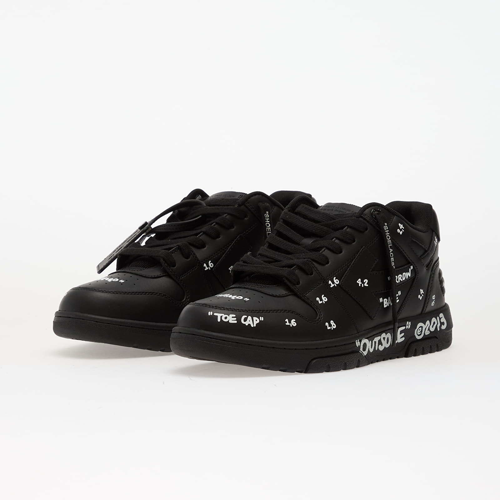 Men's shoes Off-White Out Of Office Graffiti Black/ White