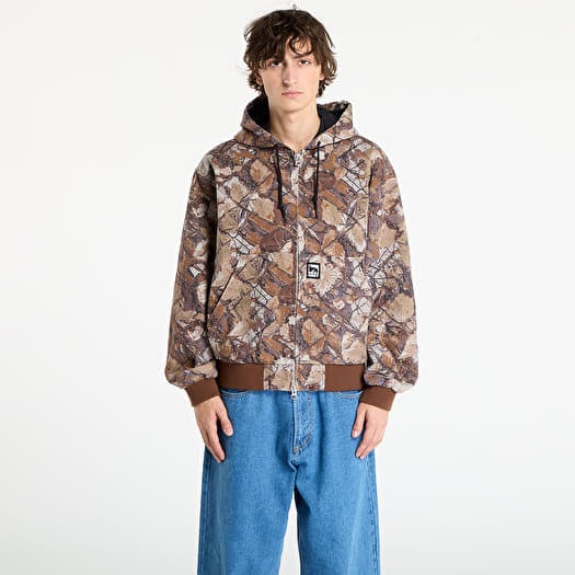 OBEY Glen Zip Up Jacket Fence Camo Multi