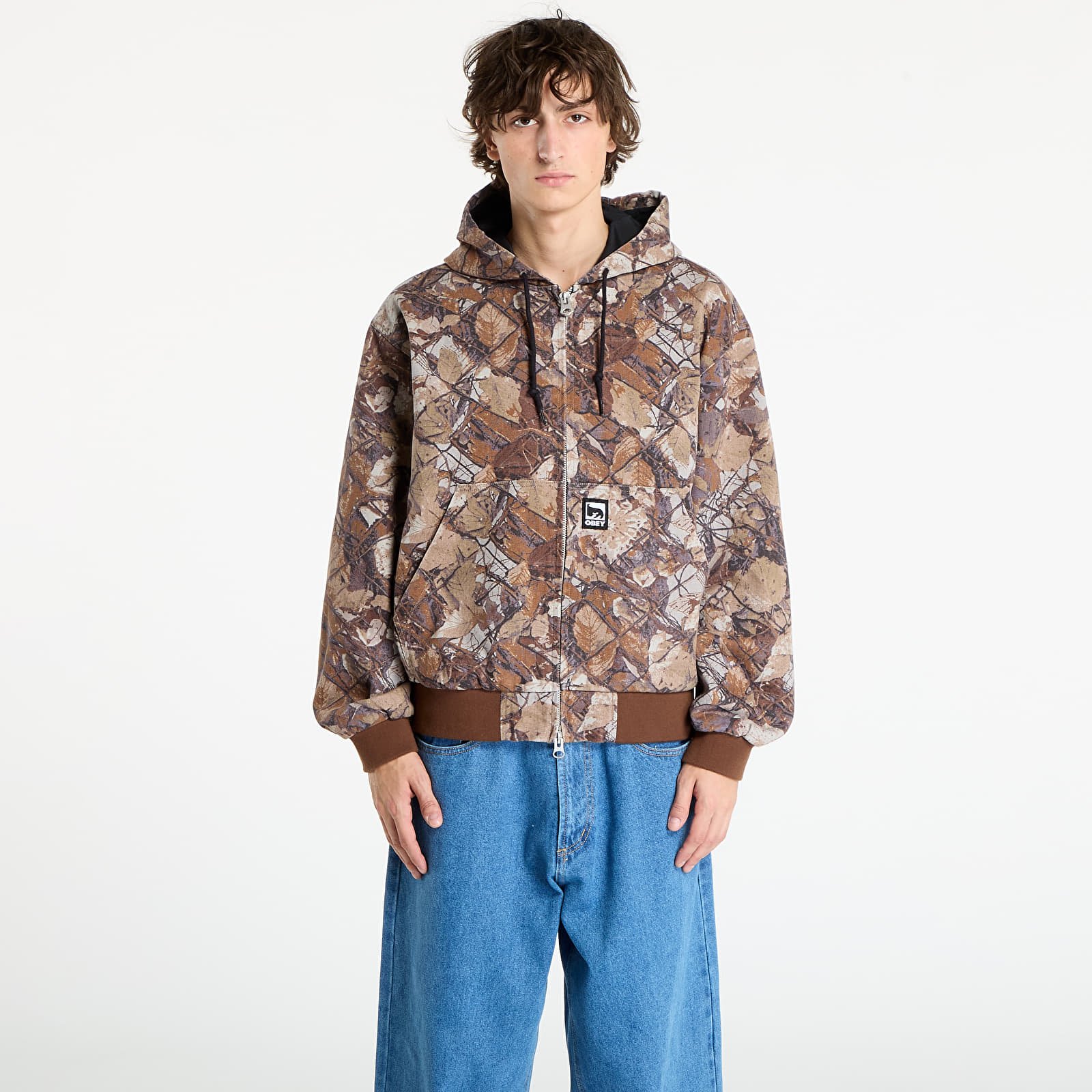 Μπουφάν OBEY Glen Zip Up Jacket Fence Camo Multi