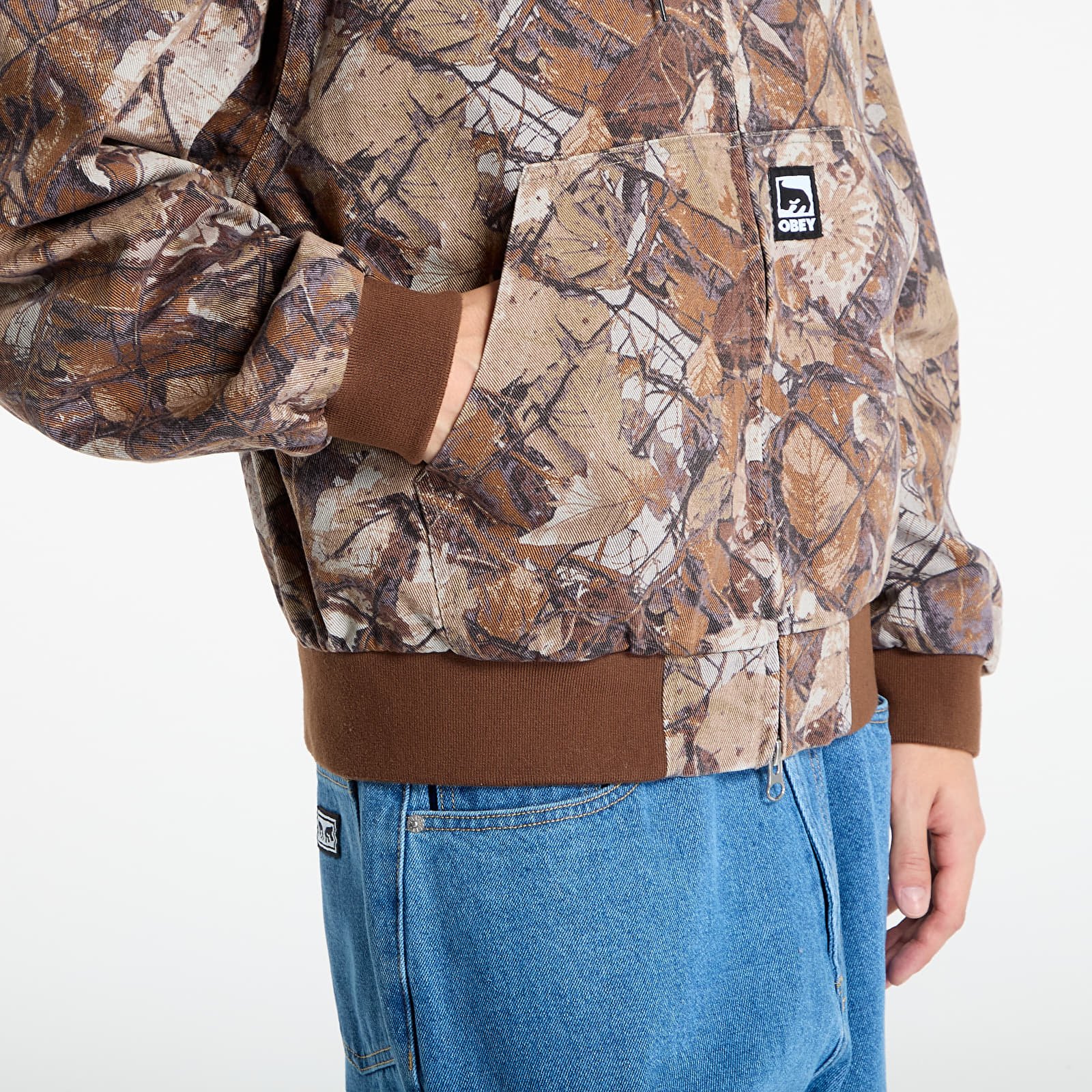 Μπουφάν OBEY Glen Zip Up Jacket Fence Camo Multi