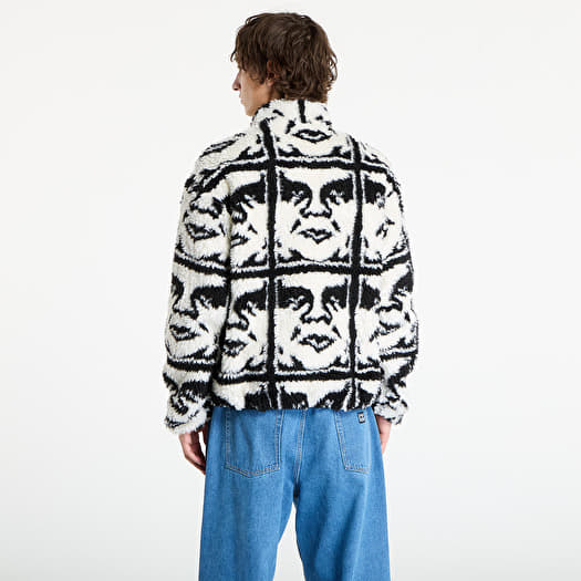Jackets OBEY Repeated Icon Sherpa Jacket Black Multi (121800608