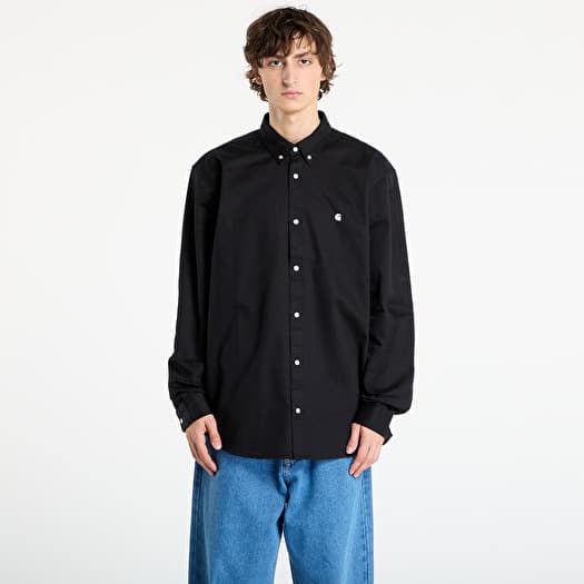 Carhartt WIP L/S Madison Shirt UNISEX Black/ Wax