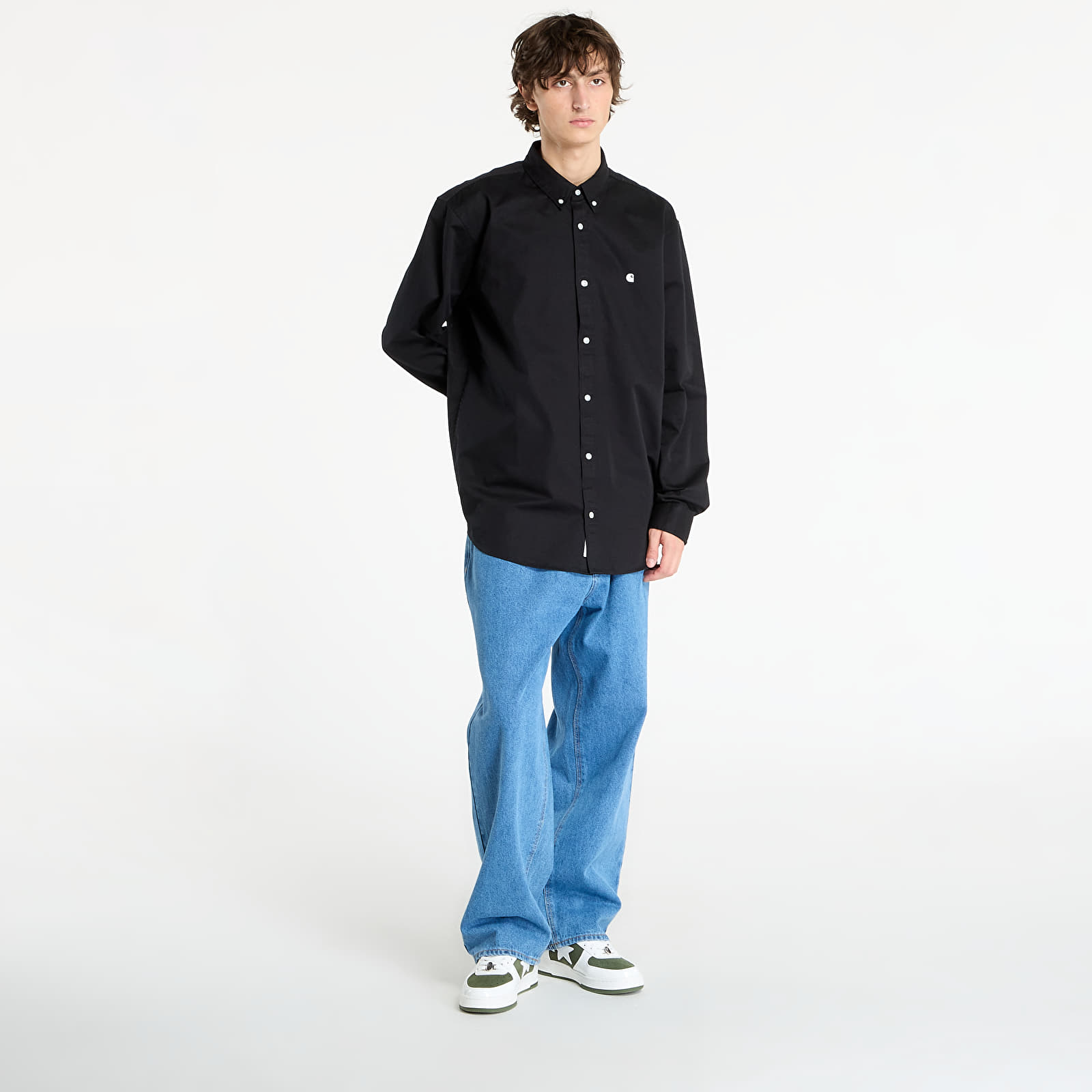 Ingek Carhartt WIP L/S Madison Shirt UNISEX Black/ Wax