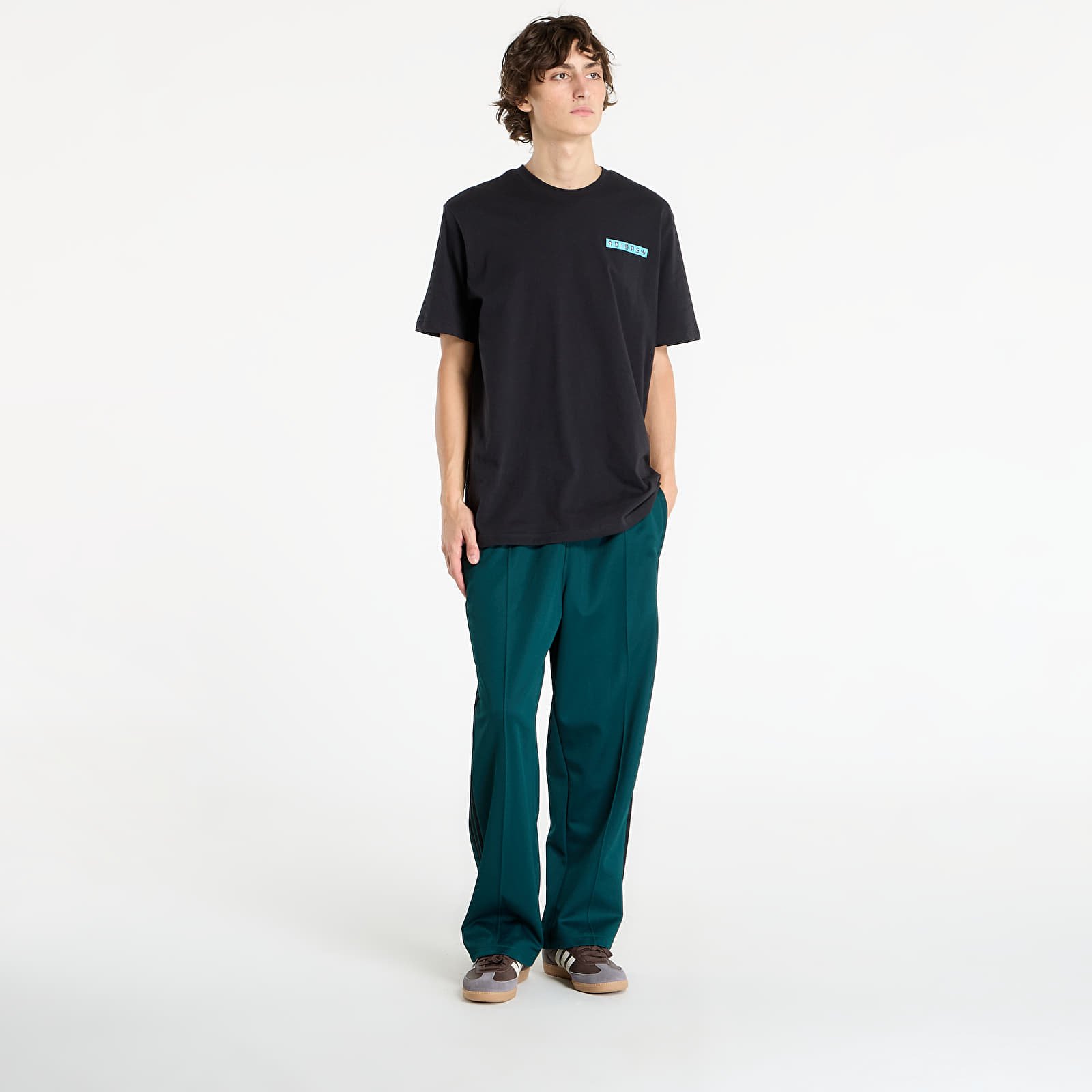 Παντελόνια adidas Adicolor Baggy Fit Firebird Track Pants Aurora Ivy/ Black