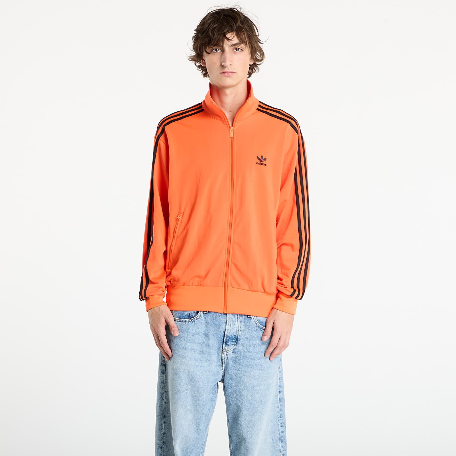 Hanorac adidas Adicolor Classics Firebird Track Top Impact Orange/ Black XXL