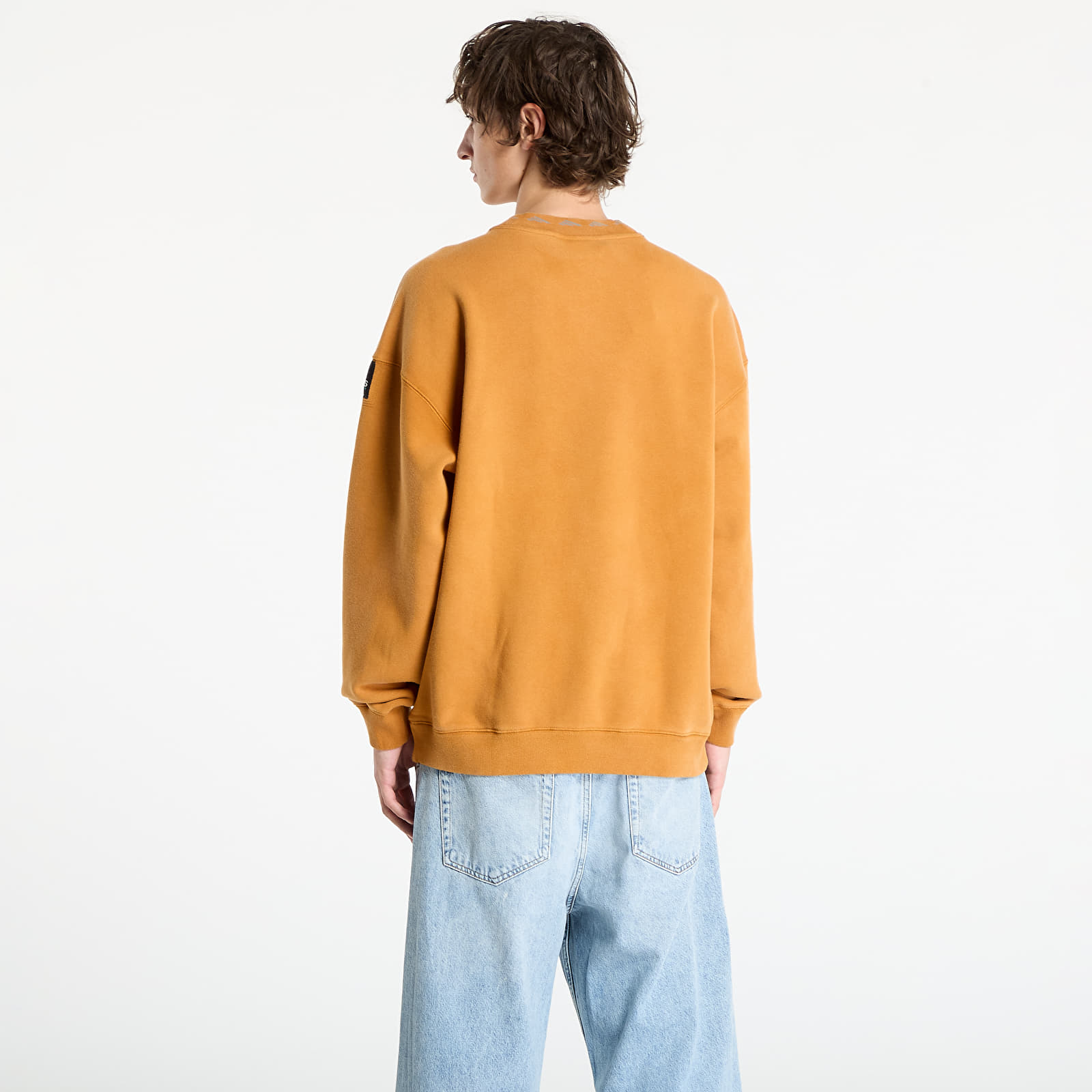 Sweatjacken und Sweatshirts adidas Equipment Reflective Embroidery Crew Craft Ochre/ Lucid Pink