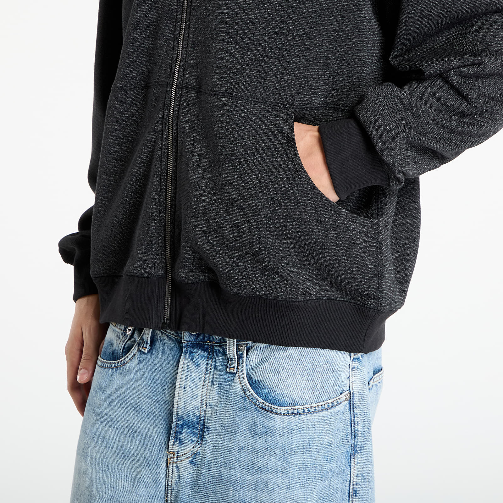 Sweatjacken und Sweatshirts adidas Equipment Reflective Hoodie Full-Zip Black/ Black
