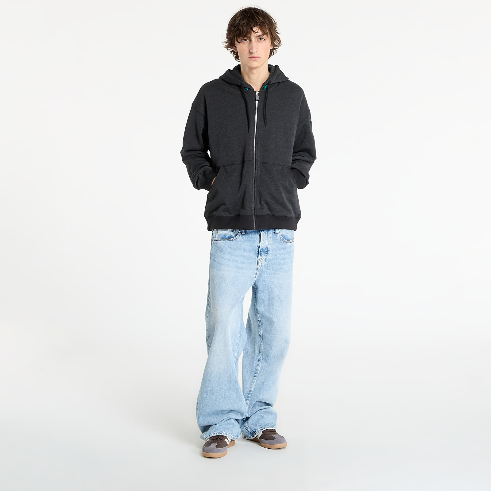 Sweatjacken und Sweatshirts adidas Equipment Reflective Hoodie Full-Zip Black/ Black