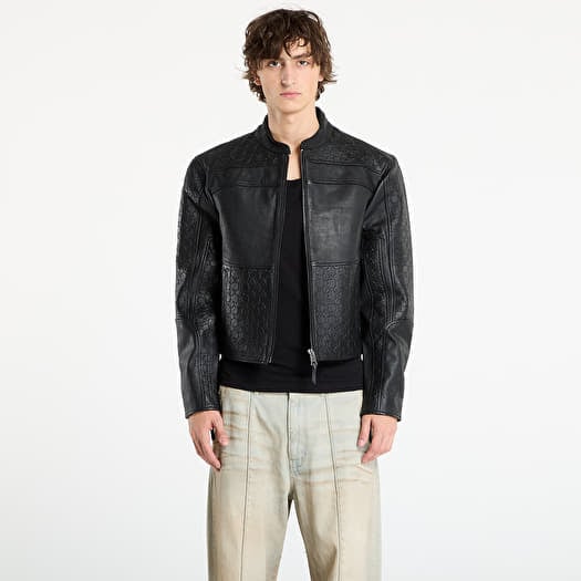 Daily Paper Structured Leather Jacket UNISEX Black
