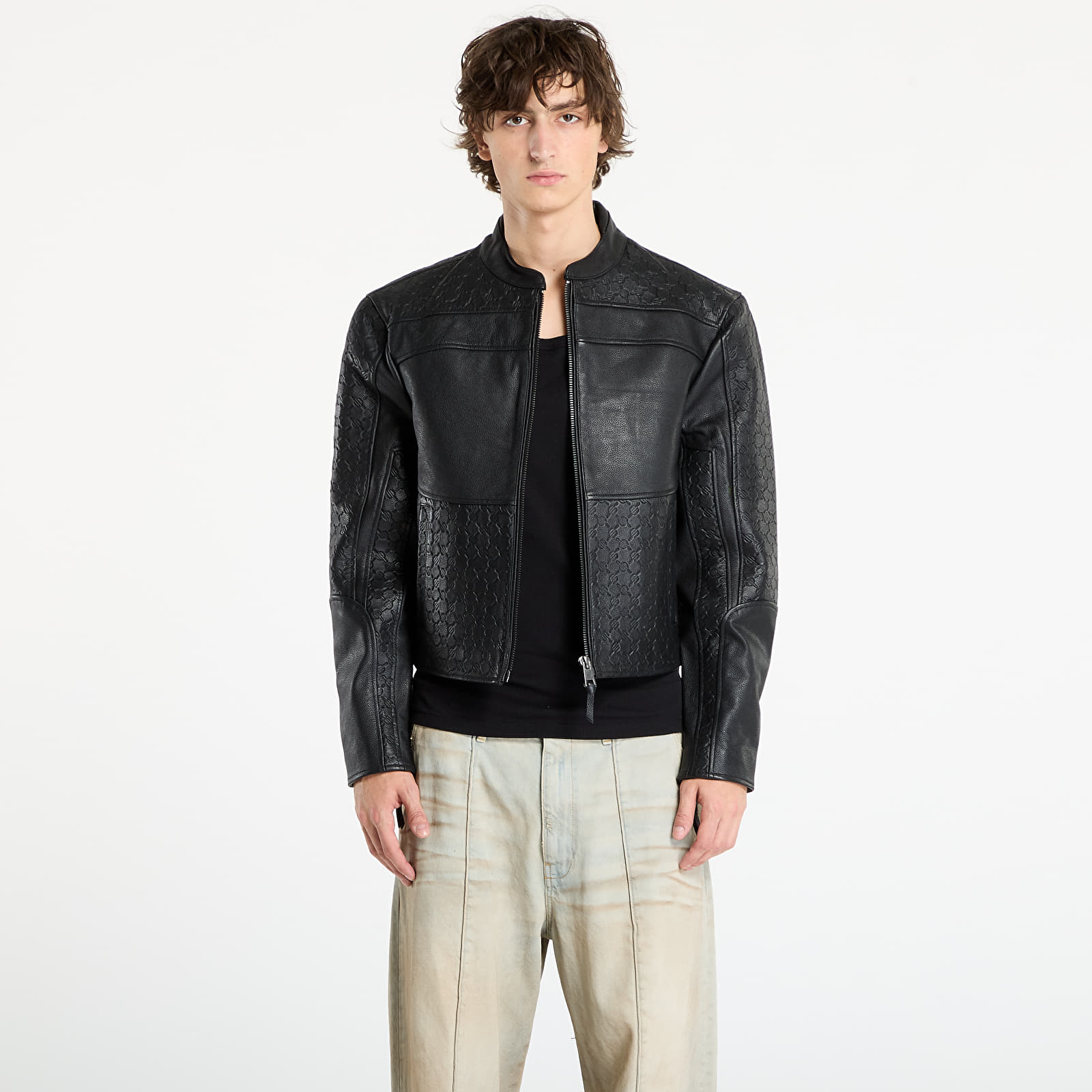 Jackets Daily Paper Structured Leather Jacket UNISEX Black