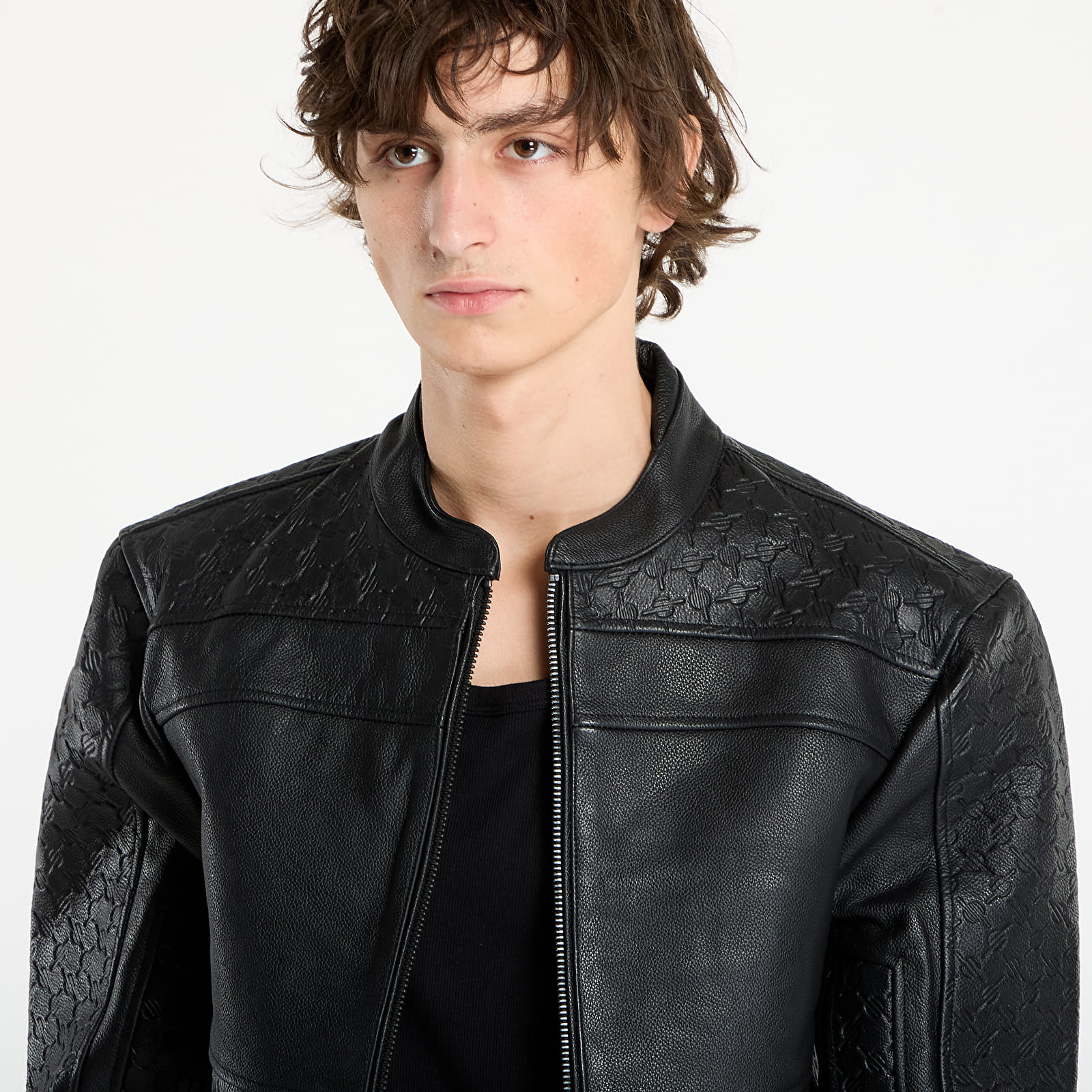 Jackets Daily Paper Structured Leather Jacket UNISEX Black