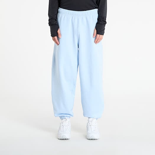 Nike Solo Swoosh Men's Cuffed Fleece Pants Celestine Blue/ Celestine Blue/ White