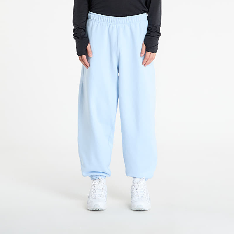 Тренировочные штаны Nike Solo Swoosh Men's Cuffed Fleece Pants Celestine Blue/ Celestine Blue/ White