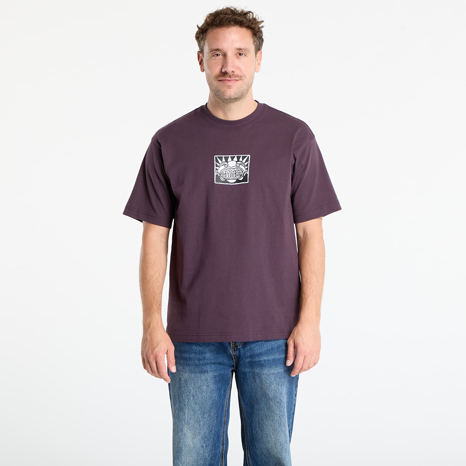 Тениска Vans Mouf Loose SS Tee Dark Port XL