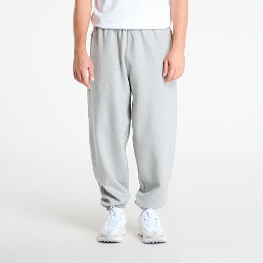 Nike Solo Swoosh Men's Cuffed Fleece Pants Dk Grey Heather/ Lt Smoke Grey/ White