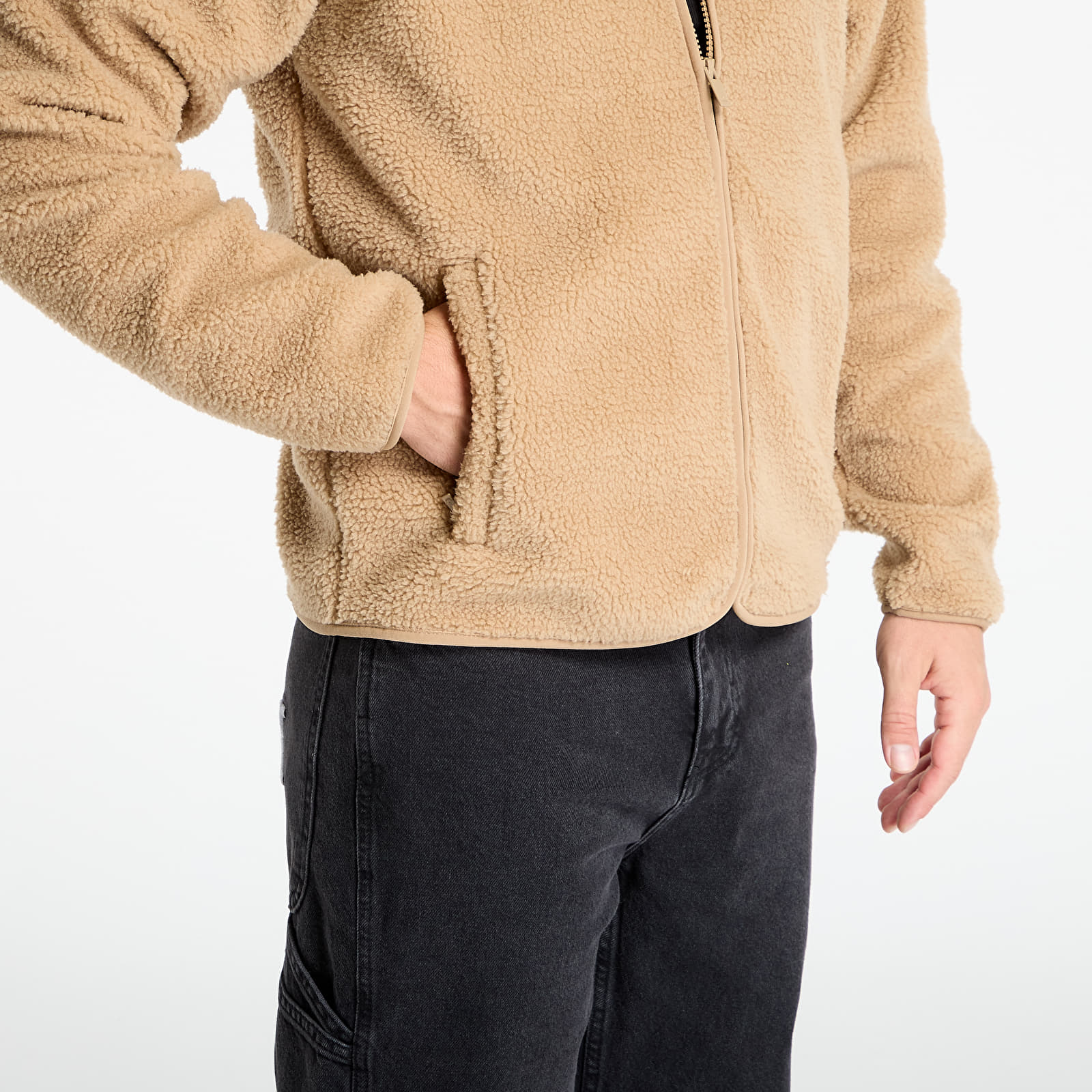 Miesten hupparit adidas Trefoil Essentials Teddy Fleece Cardboard