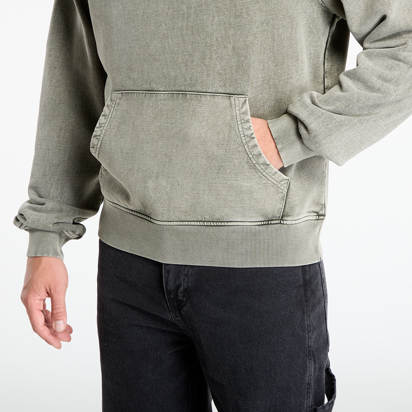 Men's hoodies Daily Paper Dias Washed Hoodie Rosin Green