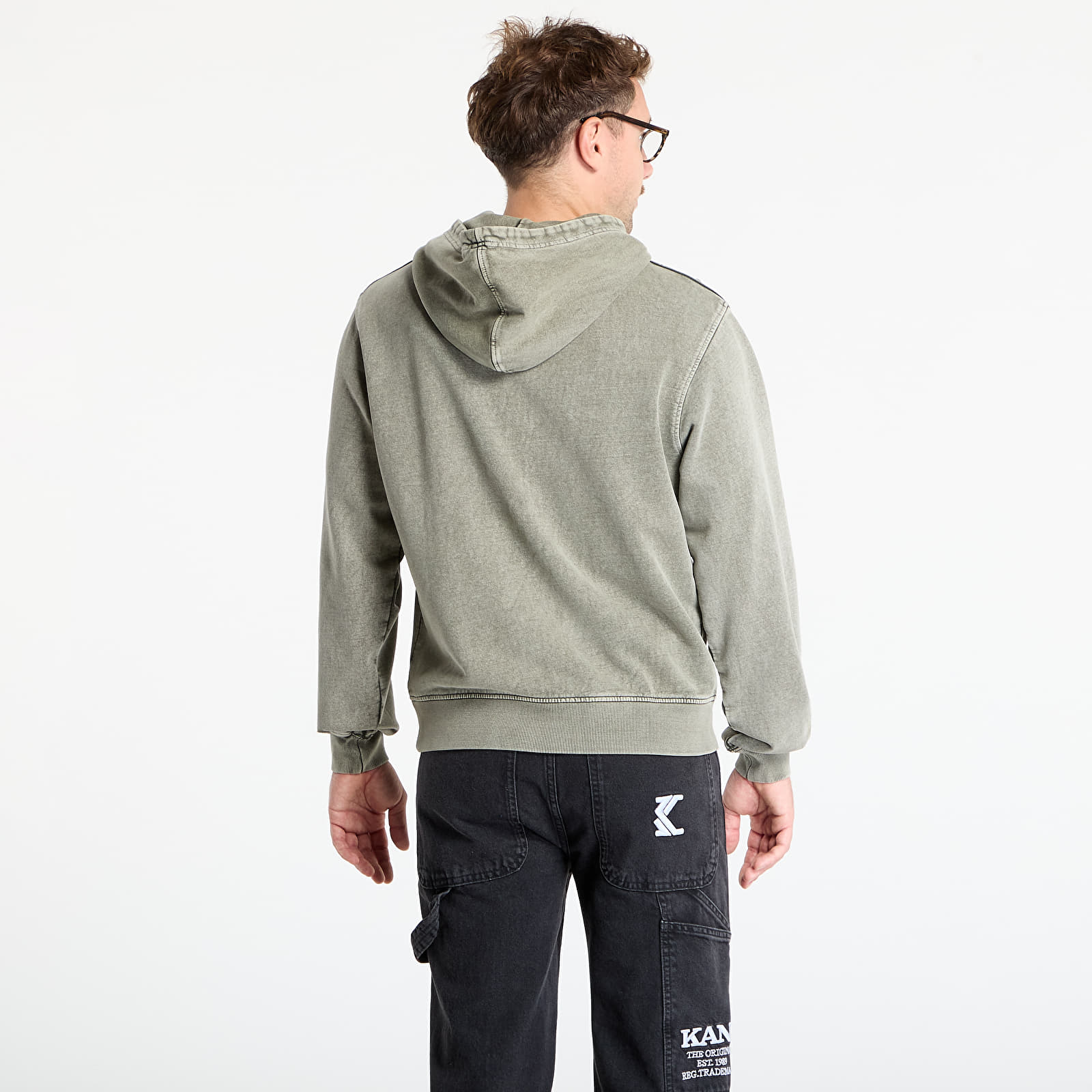Men's hoodies Daily Paper Dias Washed Hoodie Rosin Green