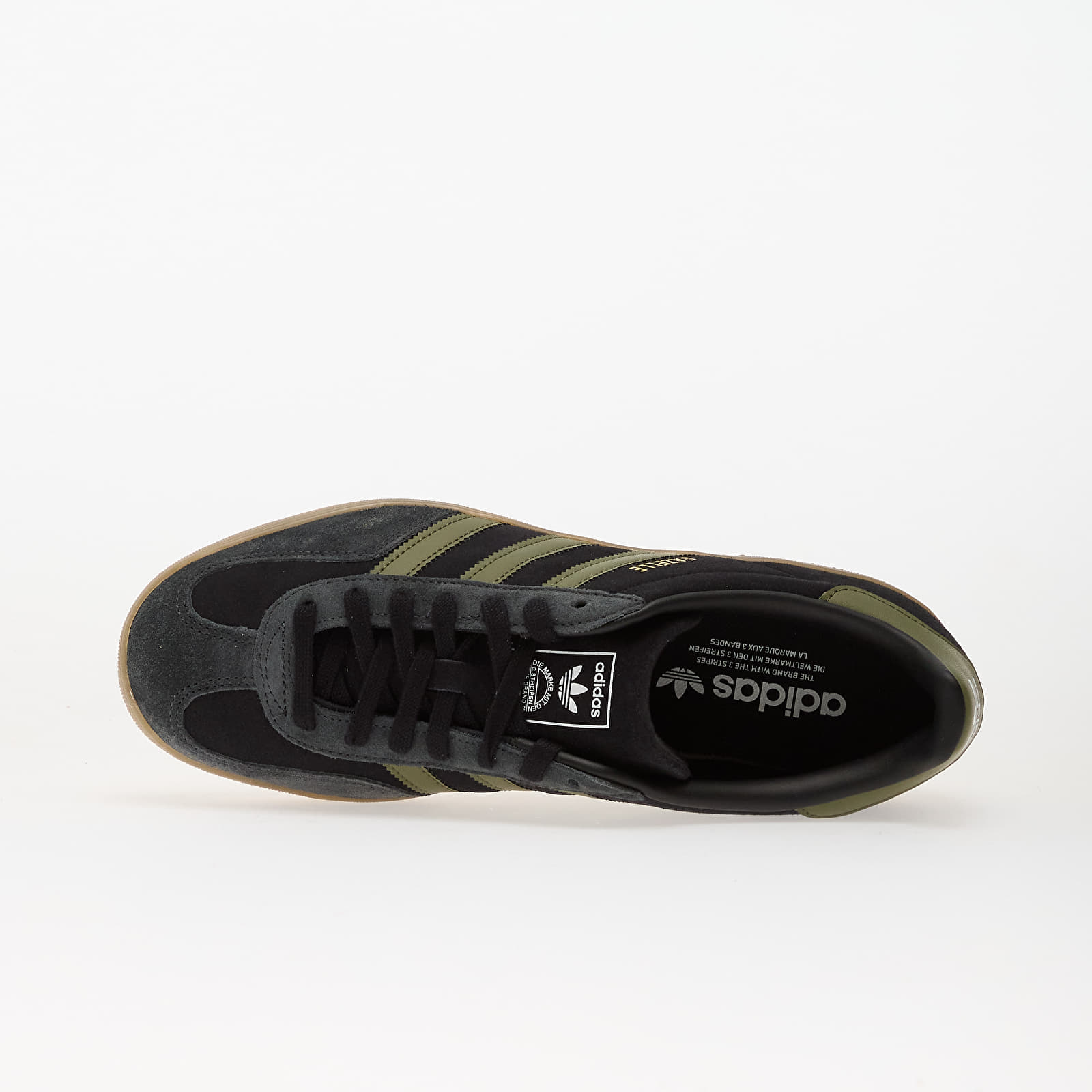 Skor för män adidas Gazelle Indoor Core Black/ Focus Olive/ Carbon