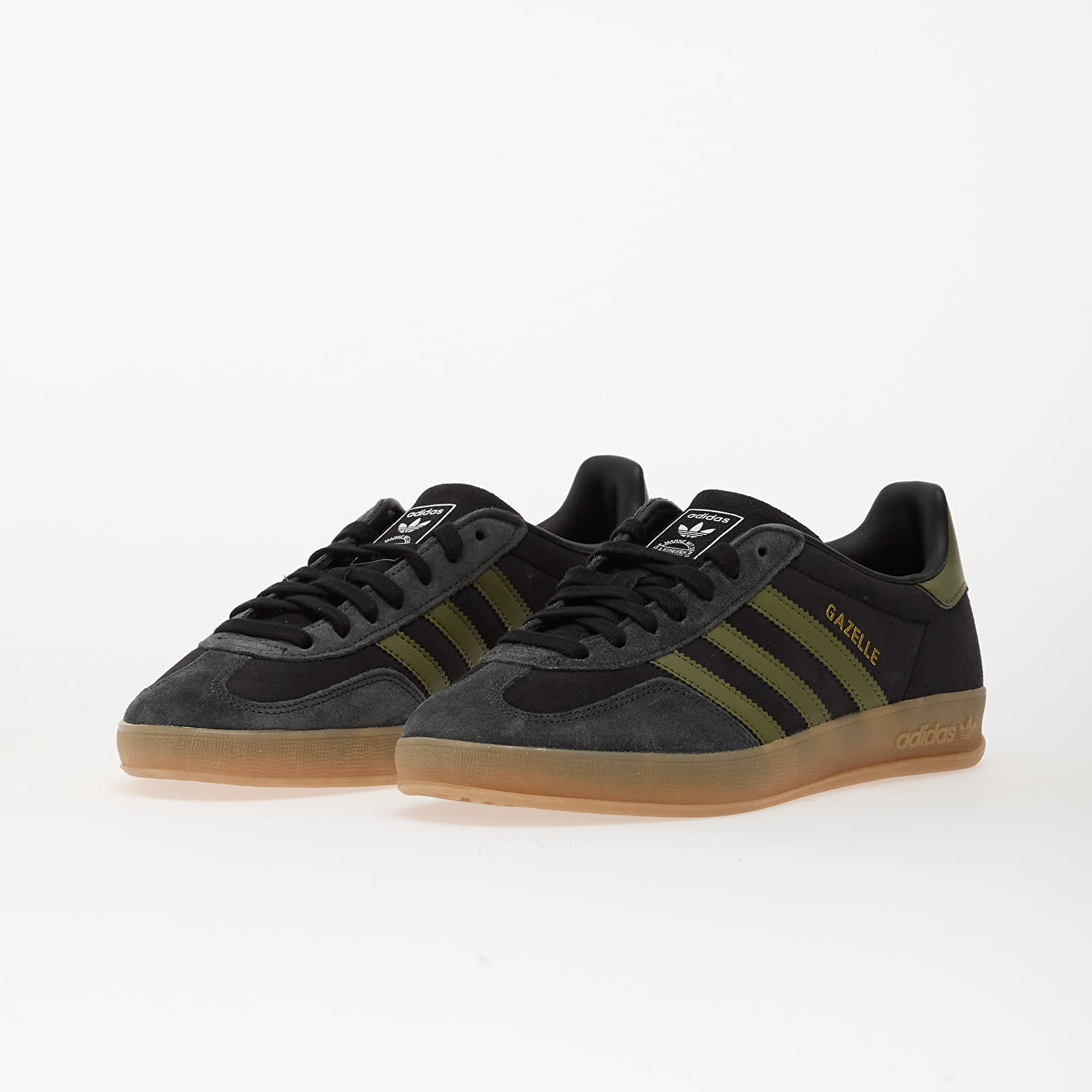 Skor för män adidas Gazelle Indoor Core Black/ Focus Olive/ Carbon