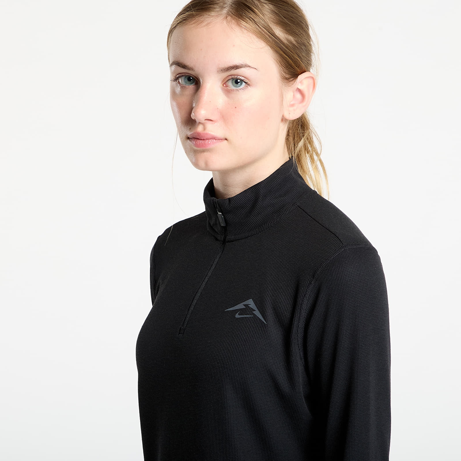 T-shirts Nike Trail Women's Dri-FIT 1/4-Zip Running Mid-Layer Top Black/ Black