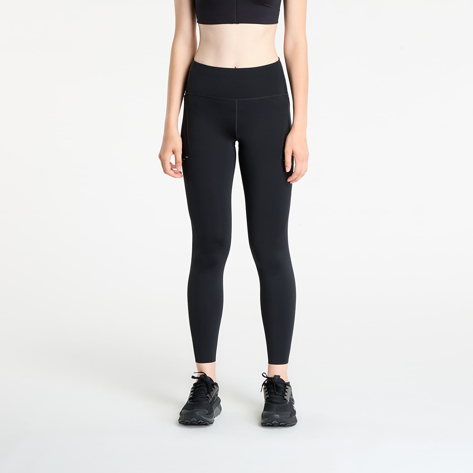 Leggings Nike Swift Women's High-Waisted 7/8 Running Leggings with Pockets Black/ Reflective Silver