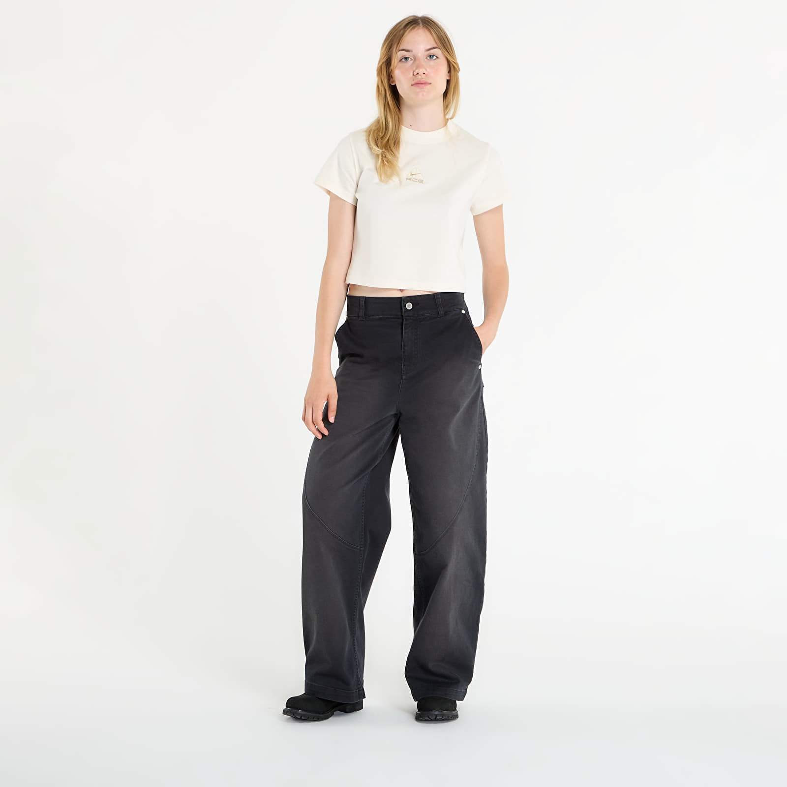 Jeans Jordan Flight Women's '91 Wide-Leg Baggy Pants Black