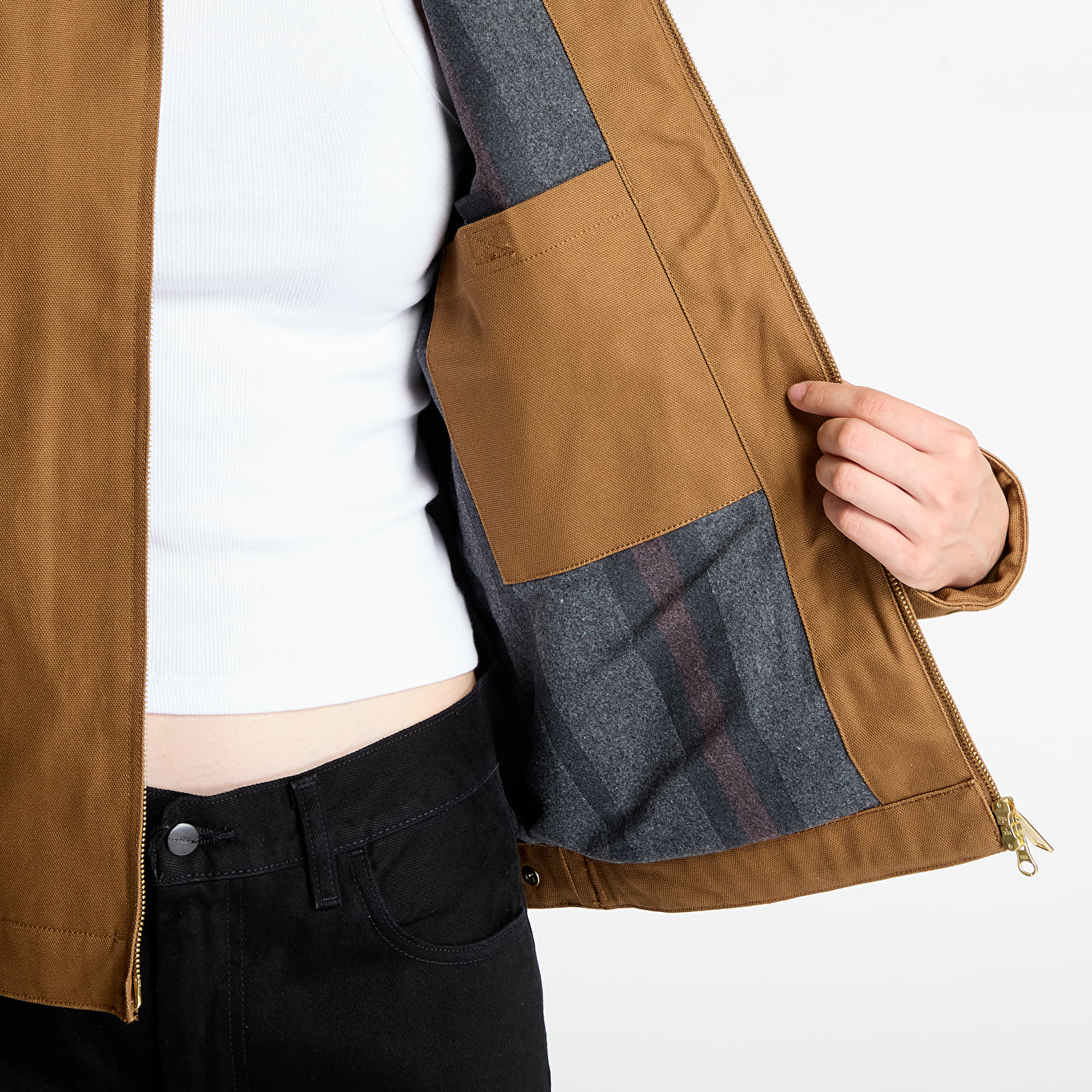Μπουφάν Carhartt WIP Detroit Jacket (Winter) UNISEX Hamilton Brown/ Tobacco Rigid
