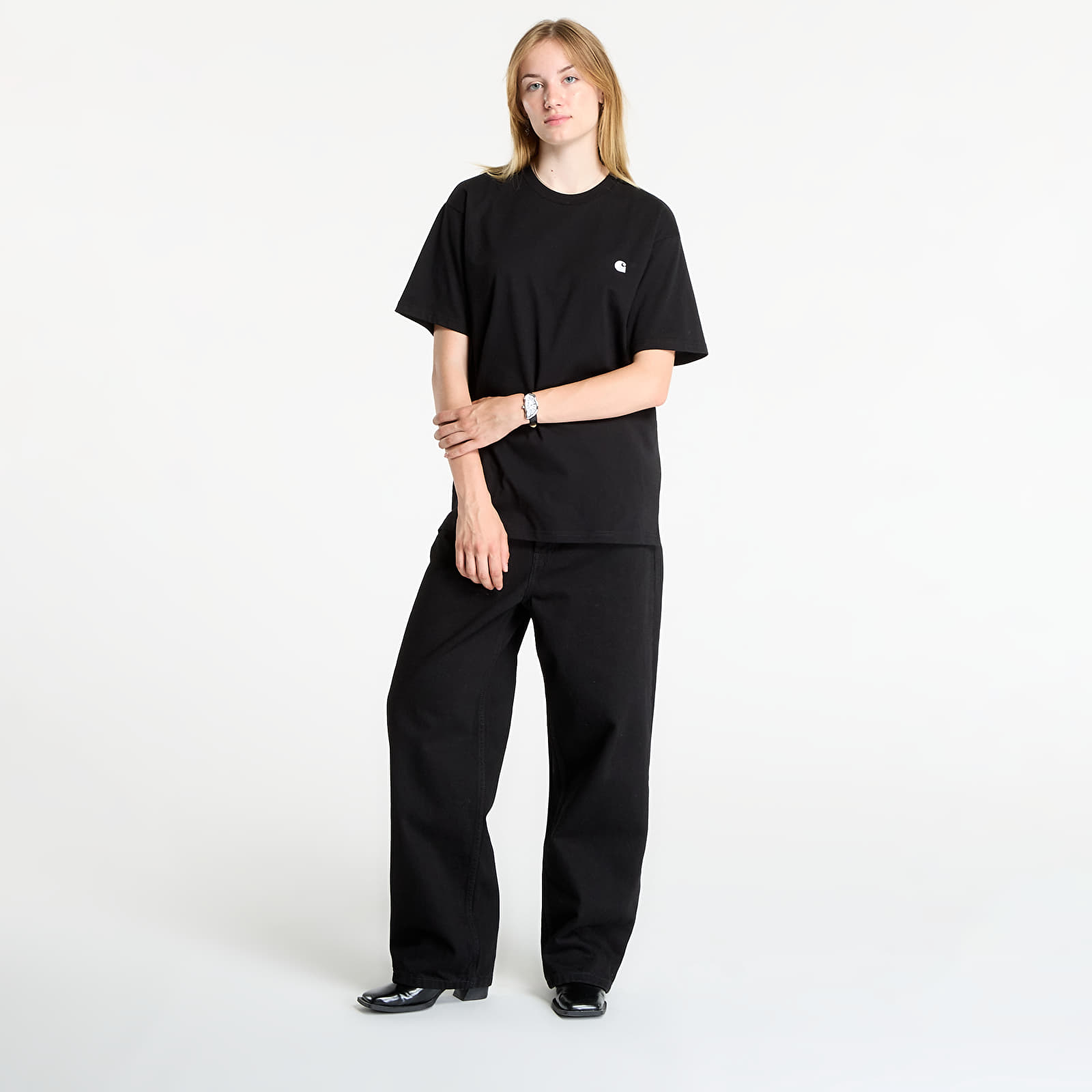 T-shirts Carhartt WIP S/S Madison T-Shirt UNISEX Black/ Wax