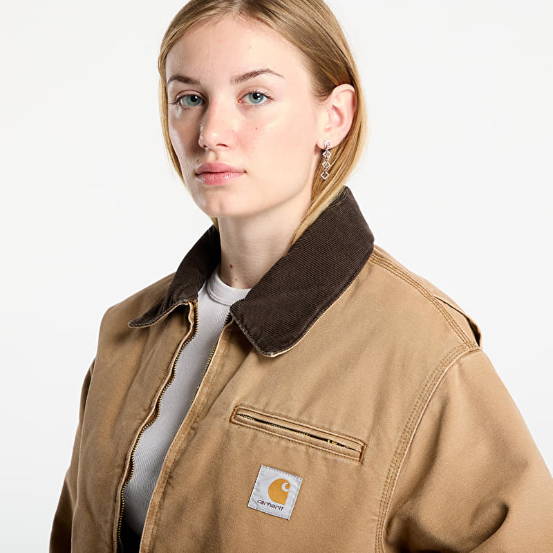 Carhartt WIP OG Detroit Jacket (Winter) UNISEX Hamilton Brown/ Tobacco Stone Canvas