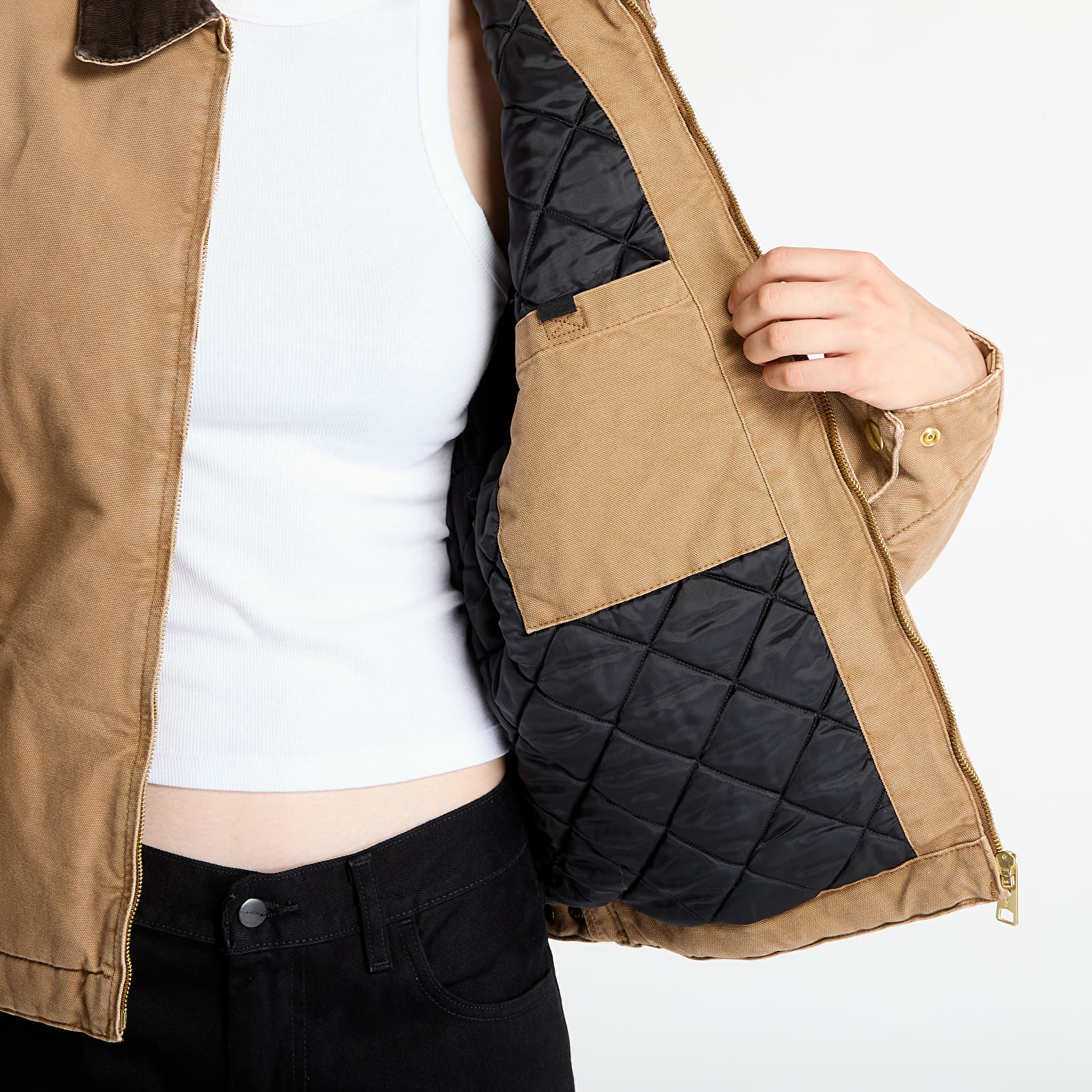 Μπουφάν Carhartt WIP OG Detroit Jacket (Winter) UNISEX Hamilton Brown/ Tobacco Stone Canvas
